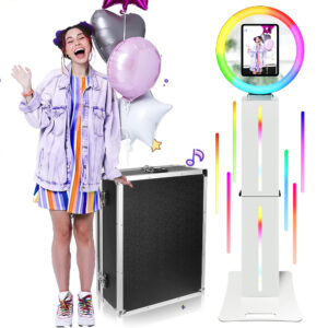 “Capture Memories in Style: 2024's Ultimate iPad Photo Booth With Ring Light for Unforgettable Events - Weddings, Parties & More! 03