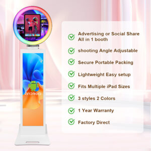 2024 PartyReady Photo Booth: 13'' iPad LCD Stand with Selfie Shell - Ideal for Events & Celebrations 91