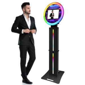 Portable Ring Light Selfie Booth with Flight Case, iPad Photo Booth for Weddings, Birthday Parties, Corporate Events, Charity or Fundraisers, Bar Mitzvahs, School Events and More. 60