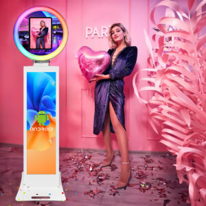 2024 newest lcd ring light social media photo portable photo booth shell party business photo booth