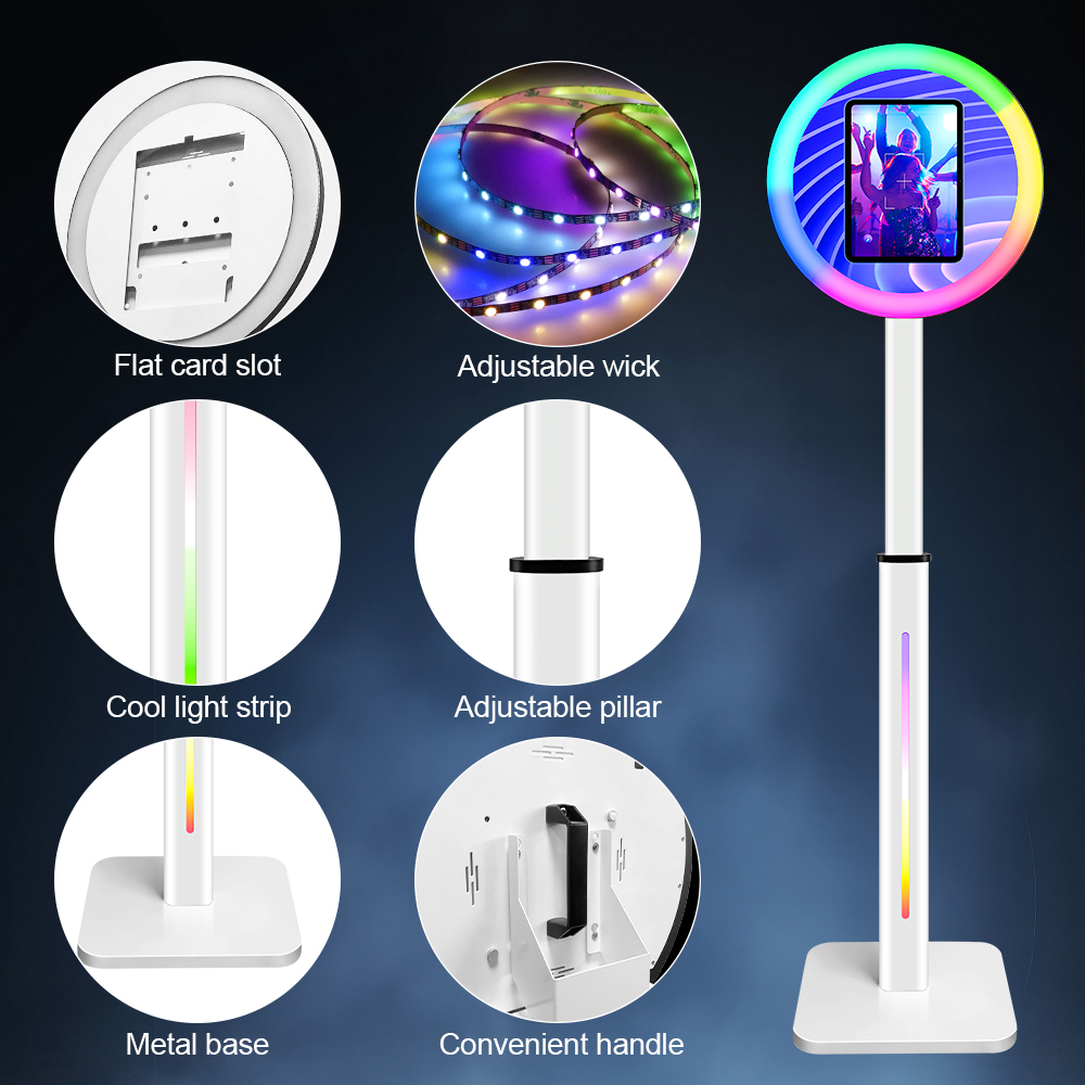 telescopic ipad photo booth party wedding portable props selfie magic miroir photobooth kiosk machine mirror photo booth video booth for events 11