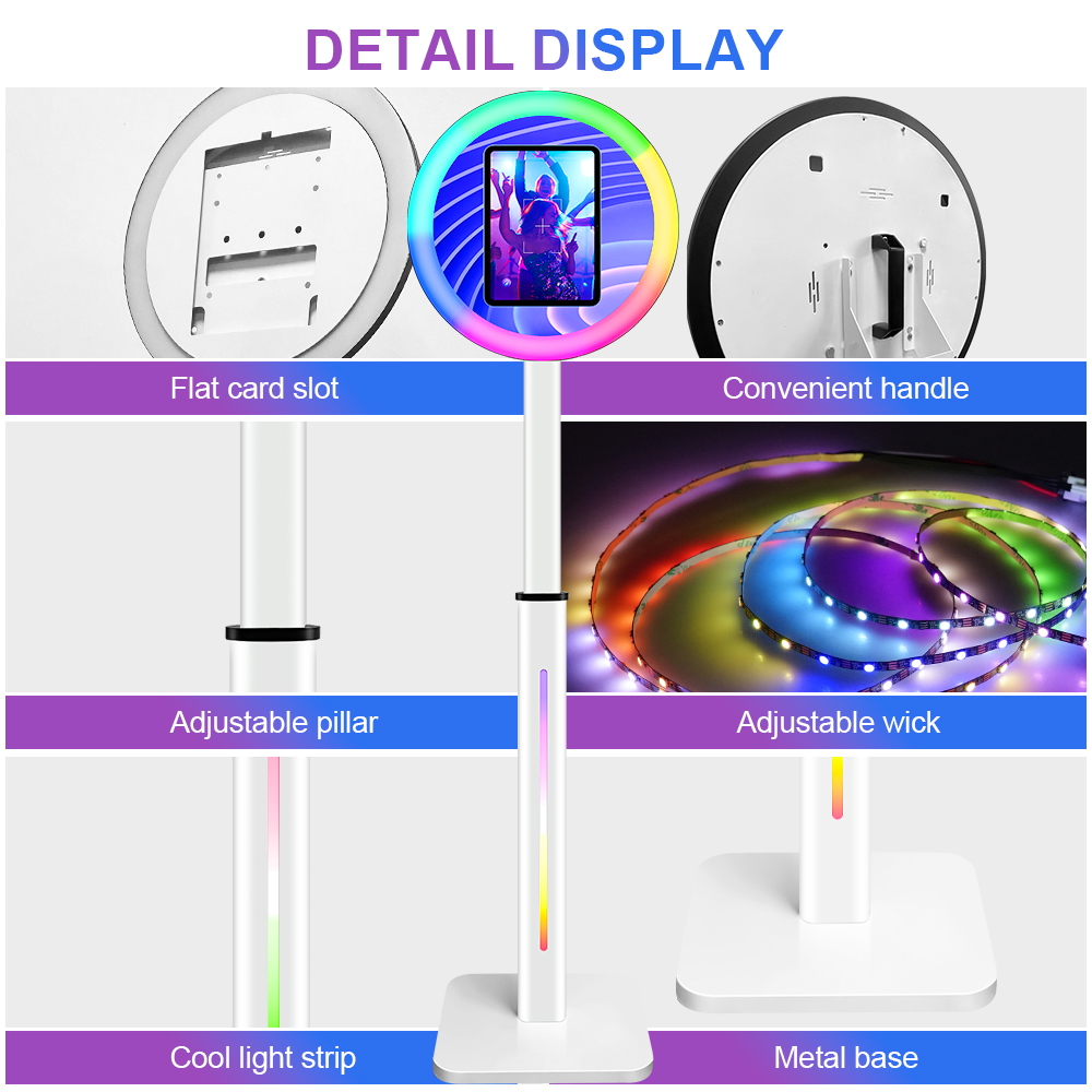 telescopic ipad photo booth party wedding portable props selfie magic miroir photobooth kiosk machine mirror photo booth video booth for events 10