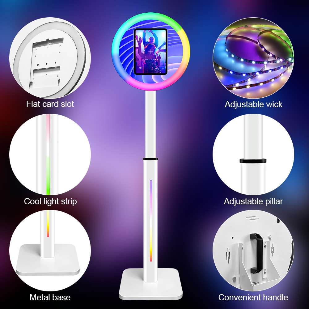 telescopic ipad photo booth party wedding portable props selfie magic miroir photobooth kiosk machine mirror photo booth video booth for events 9
