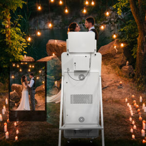 2024 Newest Mirror Photo Booth Selfie Led Frame Portable Touch Screen 70''Magic Mirror PhotoBooth Machine With Camera And Printer 052