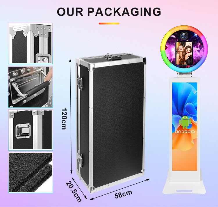 Portable light and shadow magic box: LCD ring light roaming photography booth, a new experience of DSLR-level selfie station C16
