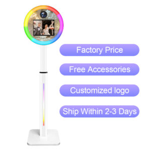 New 12.9 inch touch screen metal photo booth enclosure | Factory direct sales compatible with iPad and SLR camera F000