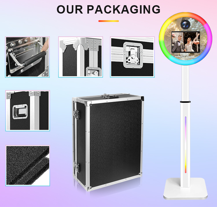 newest12.3 inch metal touchscreen foto booth.for wedding selfie & dslr photo booth shoot with wedding V73